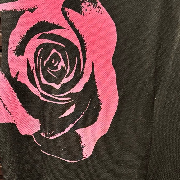 LLE NEW YORK Black Dress with Rose Patterns Size 18 length 40in pit to pit 22in - Picture 3 of 5